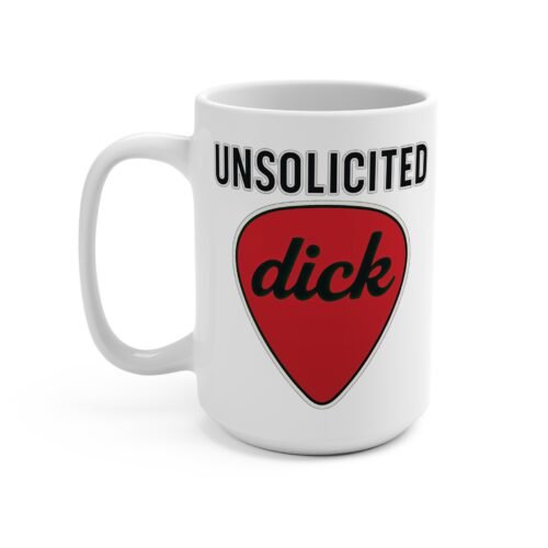 Unsolicited Dick Pick – Retro 15oz Mug | Fat Merman Designs 🎸😈☕