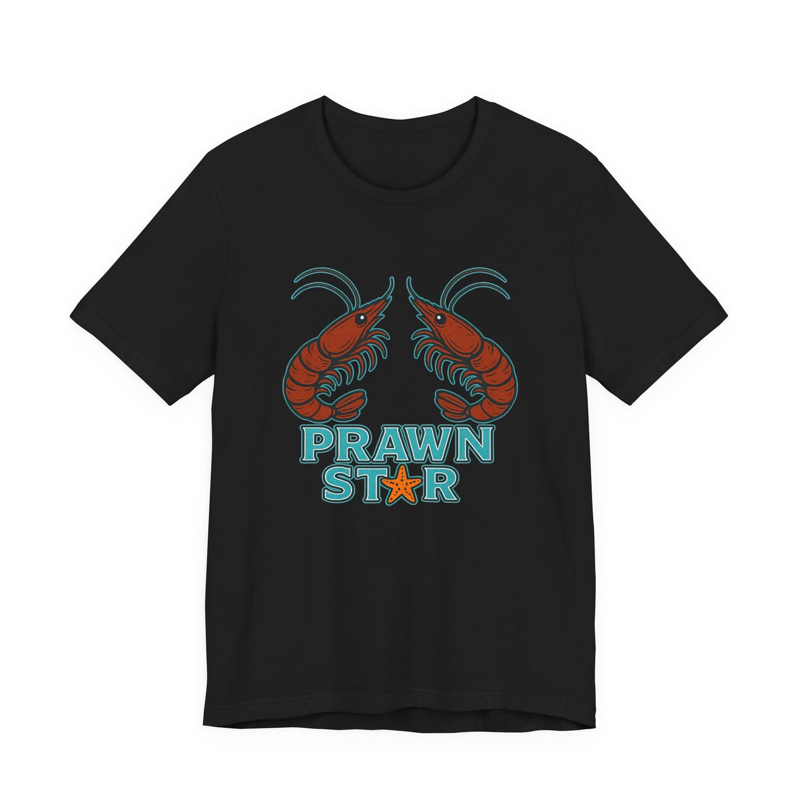 🦐 Prawn Star – Retro Unisex Tee | Fat Merman Designs ⭐🐚✨