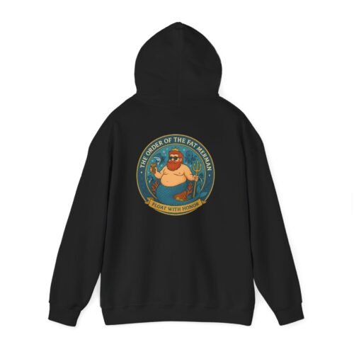 Order of the Fat Merman – Official Seal Hoodie | Fat Merman Designs 🧜‍♂️🔥✨