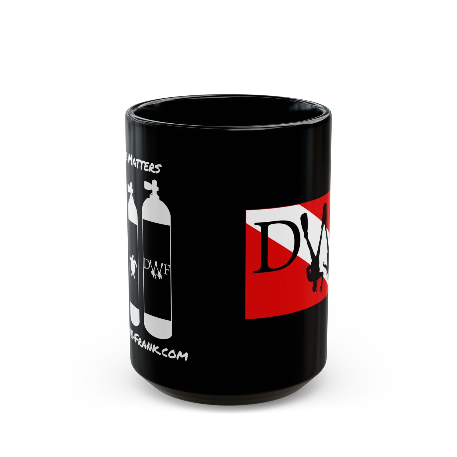 Size Matters 15oz Coffee Mug | Dive With Frank ☕🤿 - Image 2