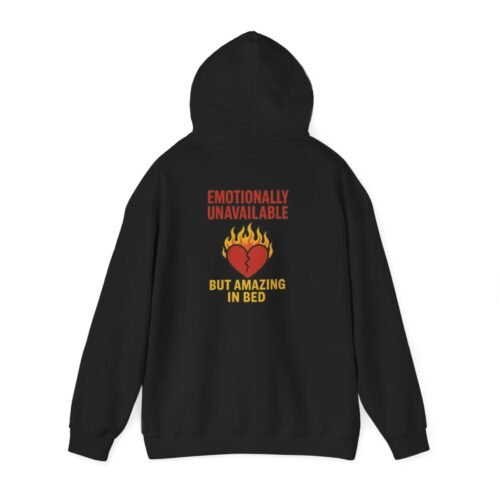 Emotionally Unavailable – Chaos Heart Hoodie | Fat Merman Designs ❤️‍🔥