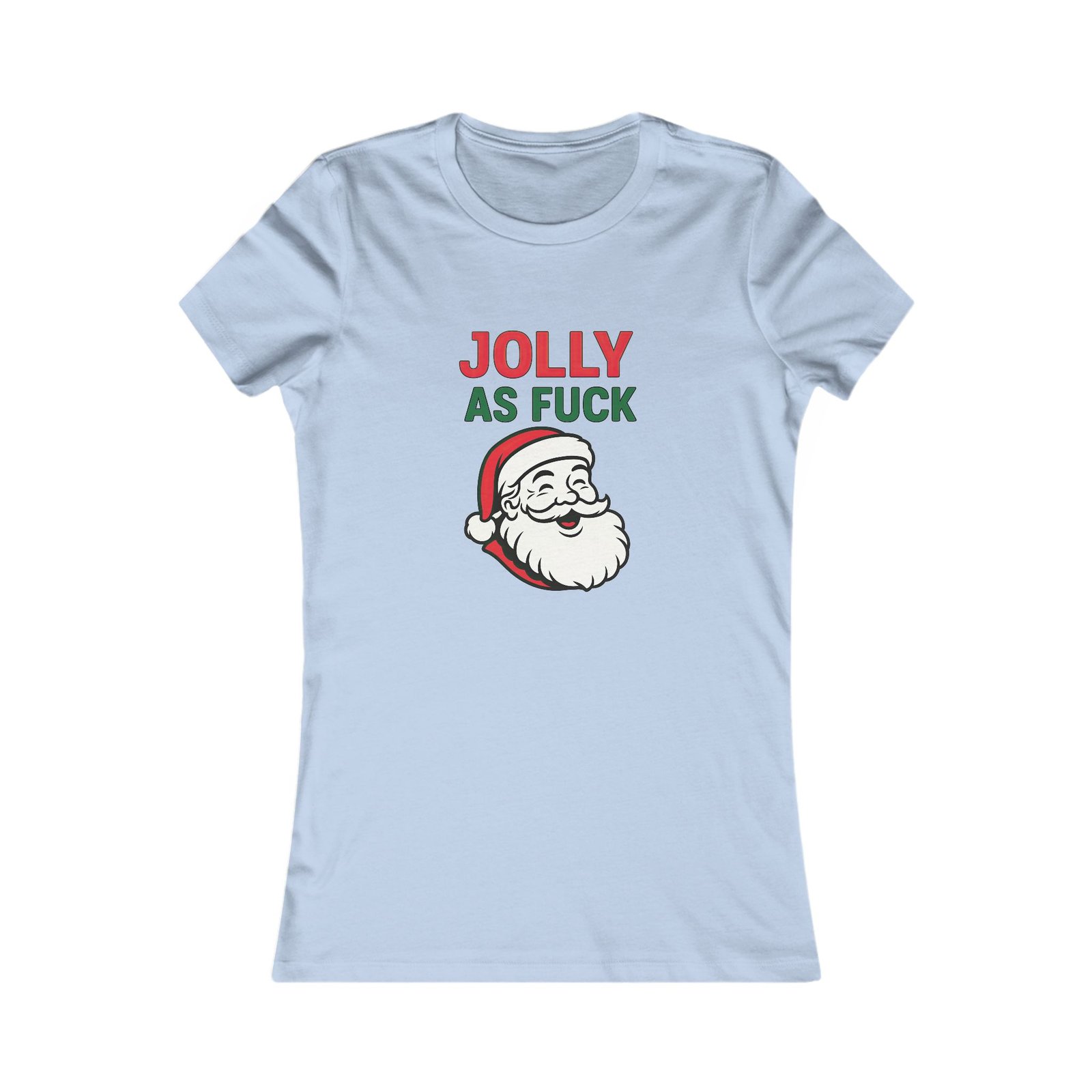 Jolly As Fuck – Women’s Santa Christmas Tee | Fat Merman Designs 🎅🔥✨ - Image 6