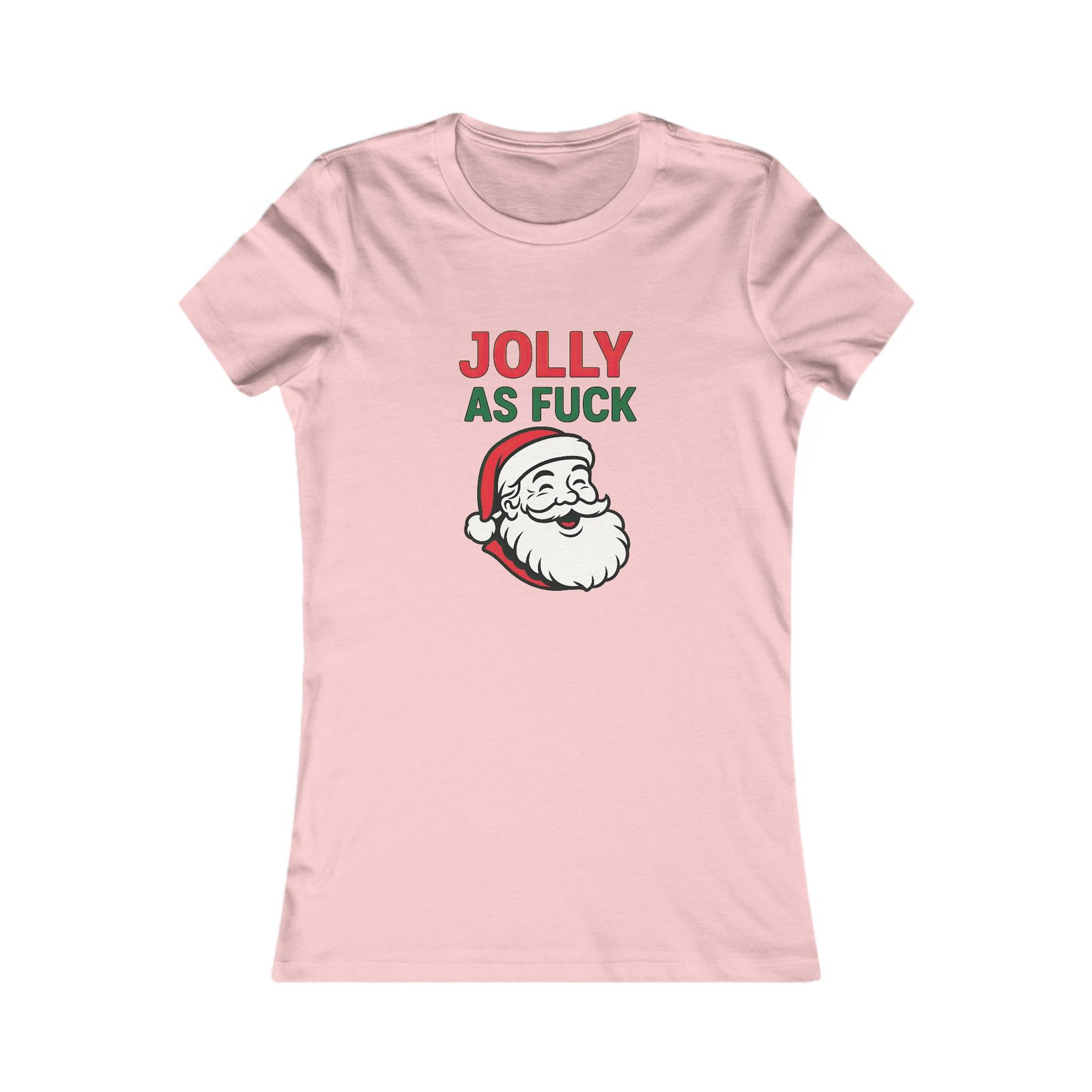 Jolly As Fuck – Women’s Santa Christmas Tee | Fat Merman Designs 🎅🔥✨ - Image 7