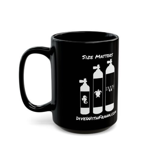 Size Matters 15oz Coffee Mug | Dive With Frank ☕🤿