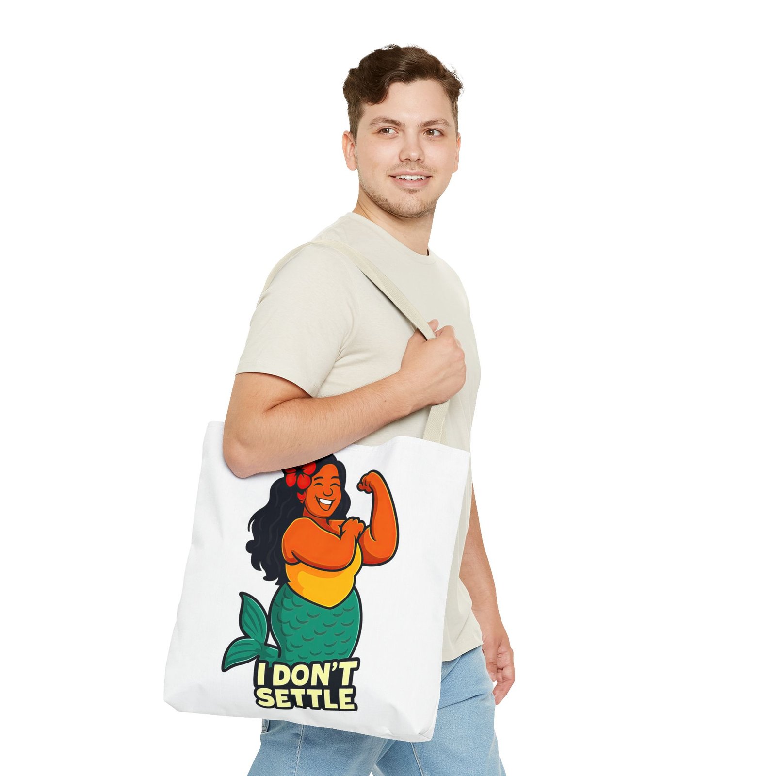I Don’t Settle – Lola Collection Large Tote Bag 🔱💪😏 - Image 7