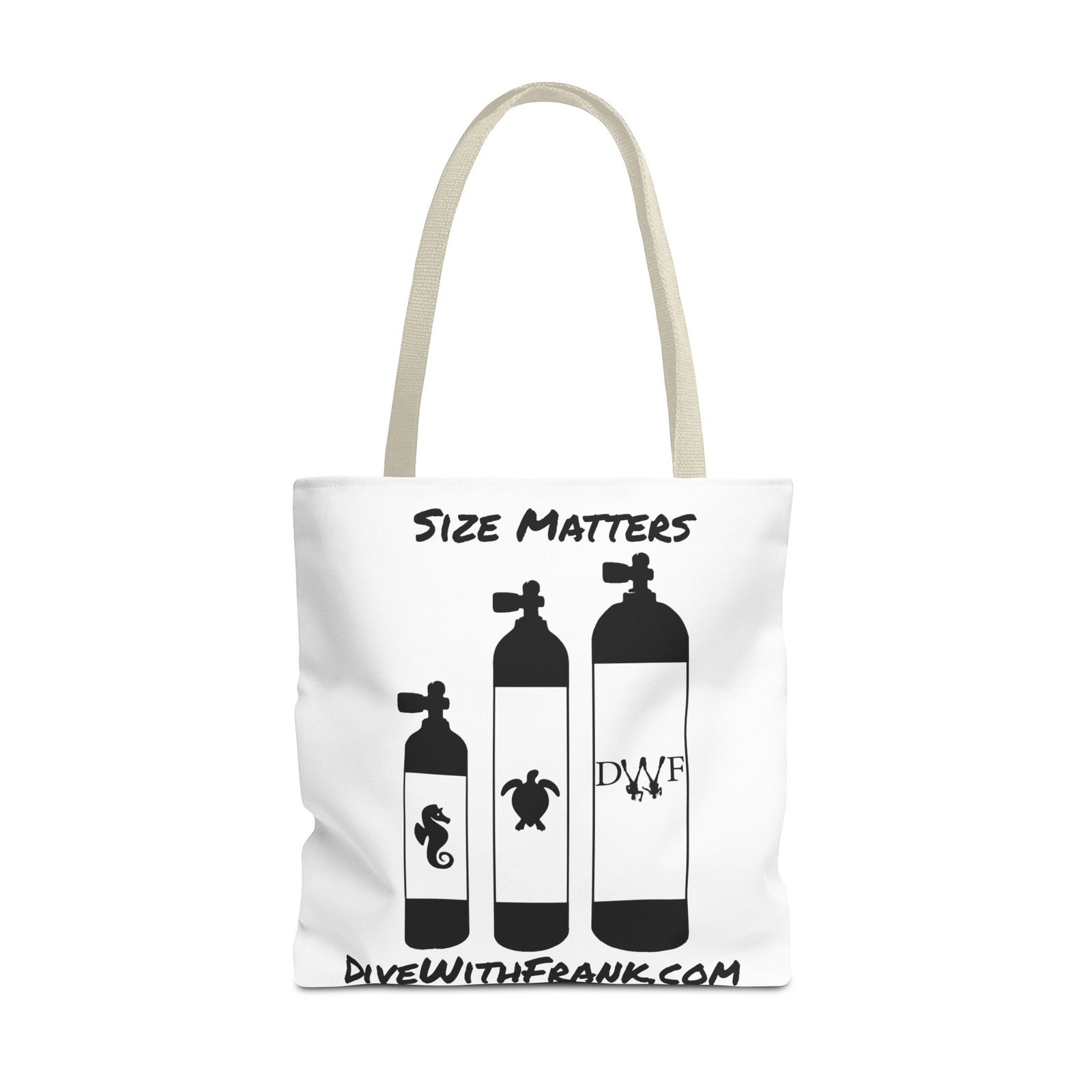 Size Matters Tote Bag | Dive With Frank 🤿 - Image 5