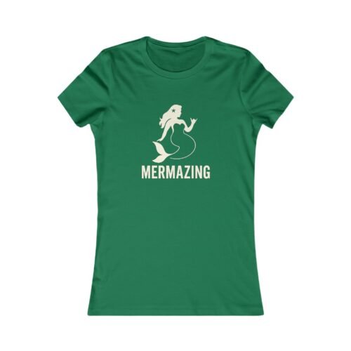 Mermazing – Island Goddess Mermaid Silhouette Women’s Tee | Fat Merman Designs 🧜🏽‍♀️🌺✨