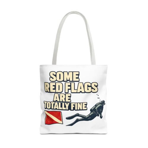Some Red Flags Are Totally Fine Tote Bag | Dive With Frank 🚩🤿