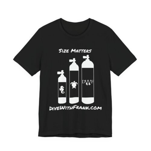Size Matters Unisex Tee | Dive With Frank 🤿