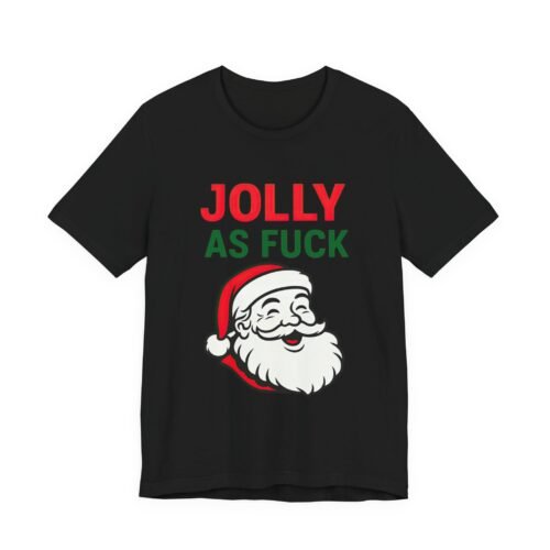 Jolly As Fuck – Unisex Santa Christmas Tee | Fat Merman Designs 🎅🔥🎄