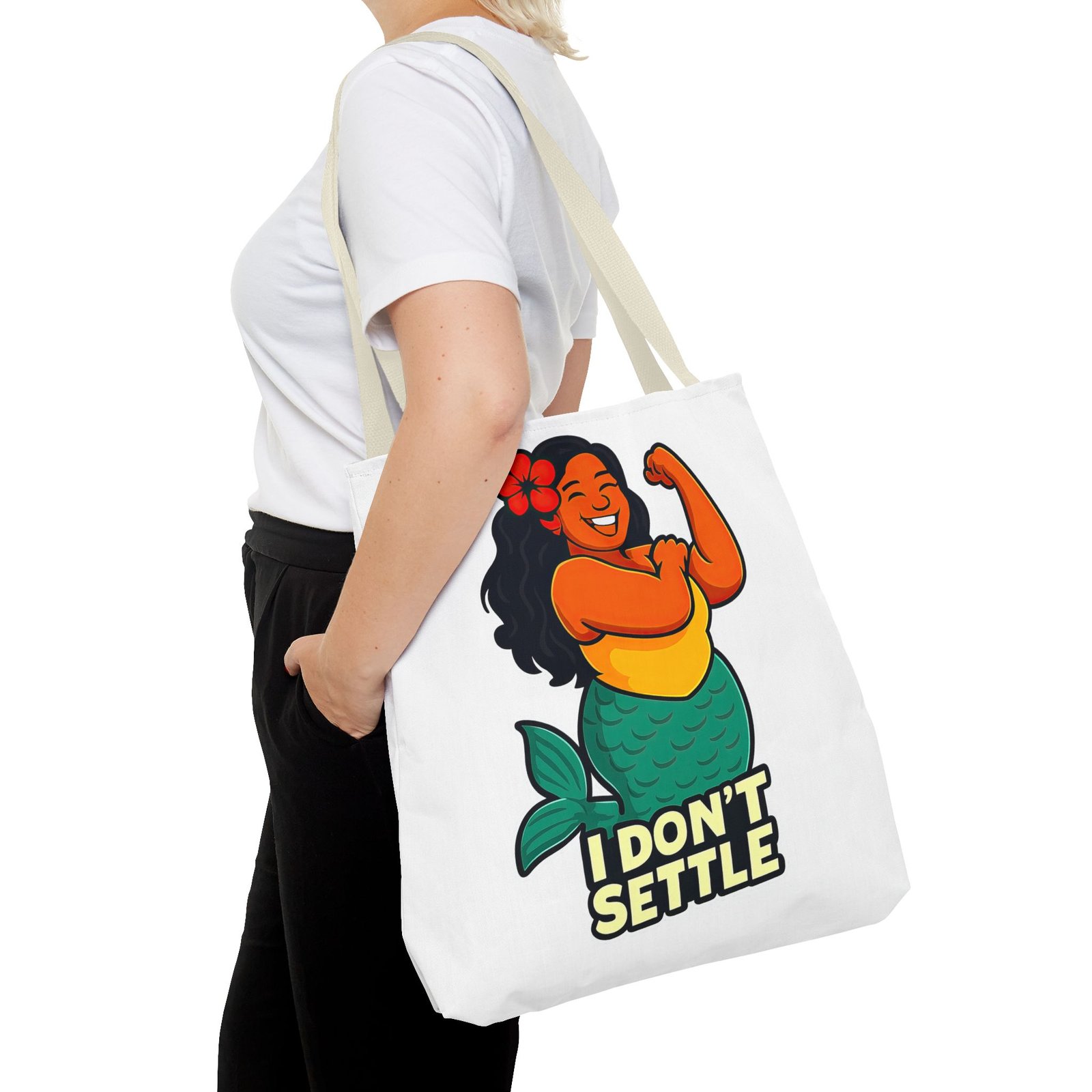 I Don’t Settle – Lola Collection Large Tote Bag 🔱💪😏 - Image 8