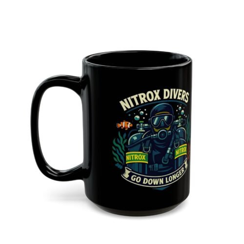 Nitrox Divers Go Down Longer 15oz Coffee Mug | Dive With Frank ☕🤿